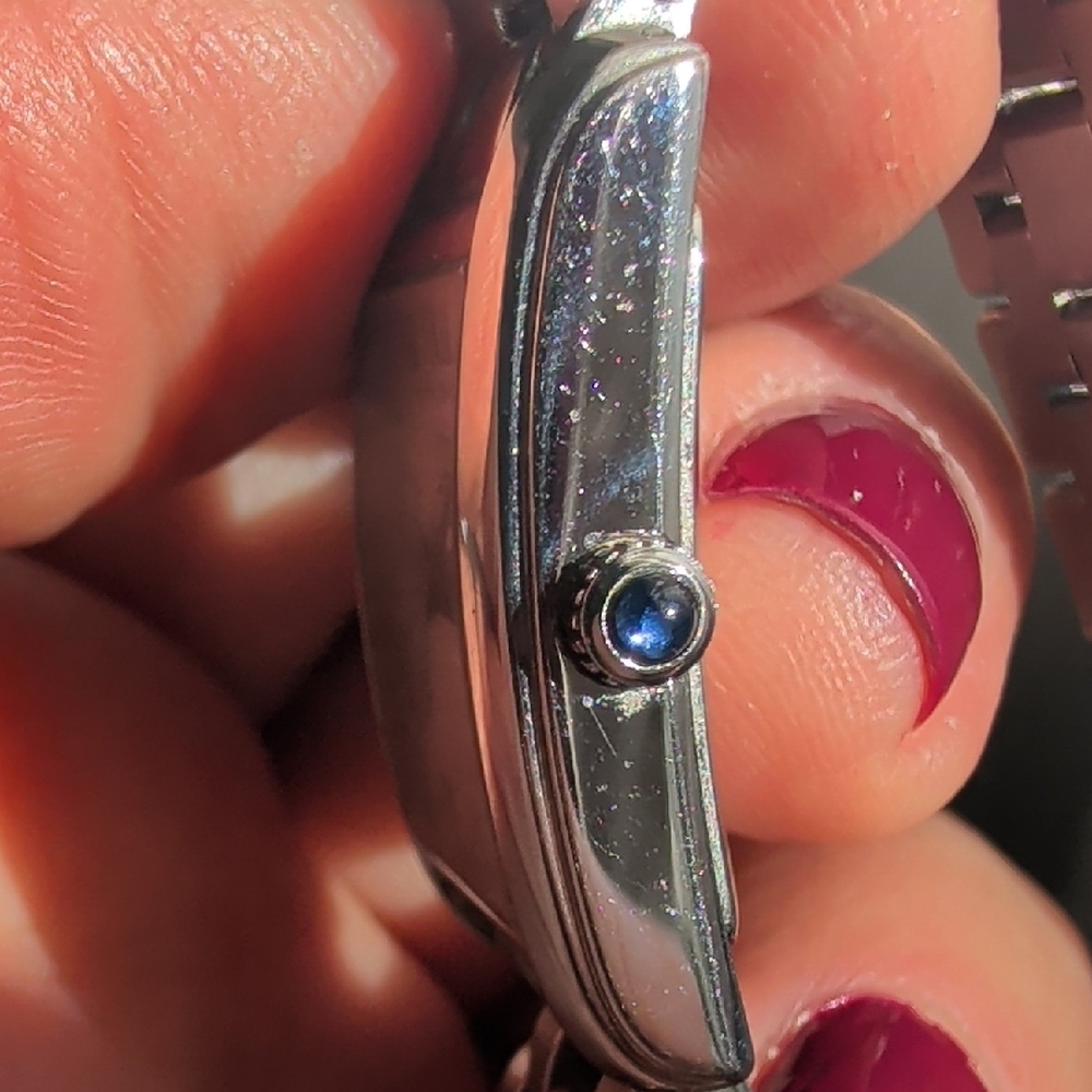 Esq Movado Swiss Silver Rectangular Watch - image 8